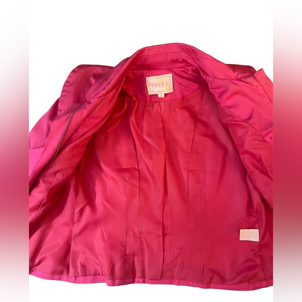 Pink Jacket Size Small Cropped Zip - Picture 10 of 13